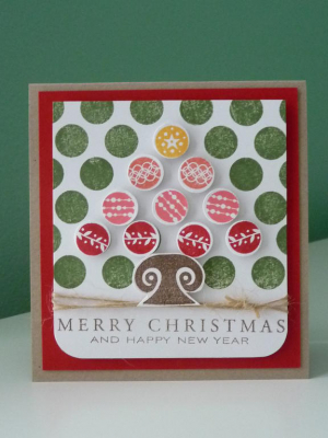 Punched Dot Tree Card