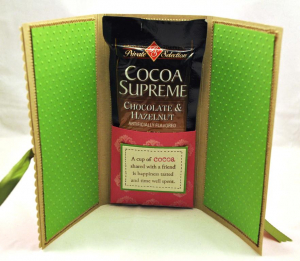 Inside of the Hot Cocoa Gift Holder