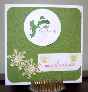 Holiday Button Bits Snowman