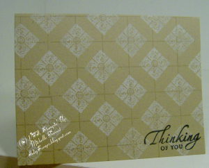 Guide lines Thinking of you 12-10-09