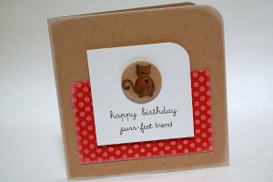 Purr-fect Friend Birthday Card