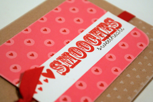 Smooches Sweetheart Card - detail