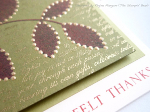 Turning a New Leaf Thank You Card
