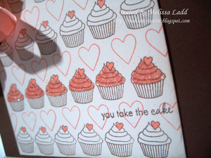 cupcakes and hearts close