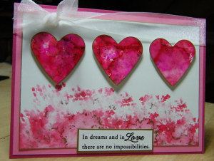 Alcohol Ink Hearts