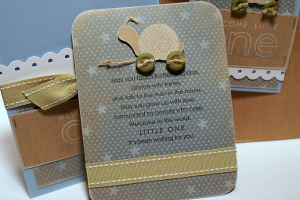 Welcome Little One Pocket Card - insert card