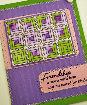 Heart Friendship Quilt Card