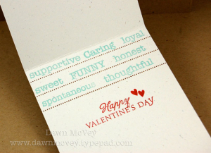 Valentine Card - inside