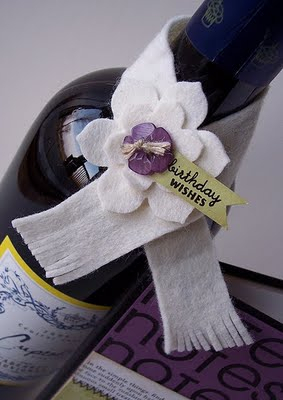 Birthday Wishes wine scarf
