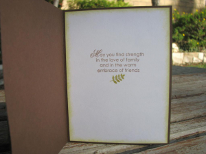 inside of  masculine sympathy card