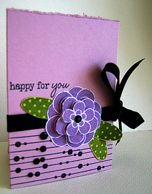 happy for you purple gift card holder