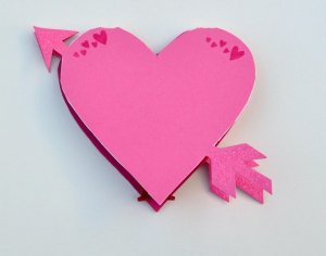 Back Of Quilted Heart Popup Card