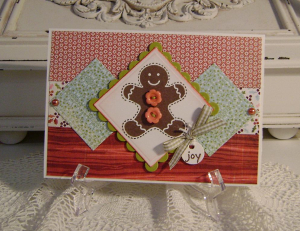 Gingerbread Man - Holiday Button Bits