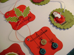 Gift tags - Holiday Button Bits