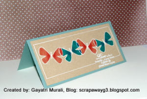 Cased Nicole's butterfly card.