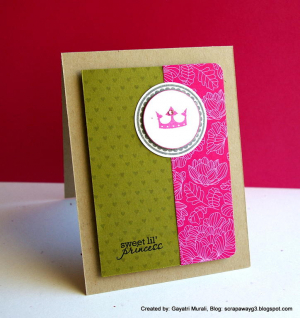 Sweet little princess card