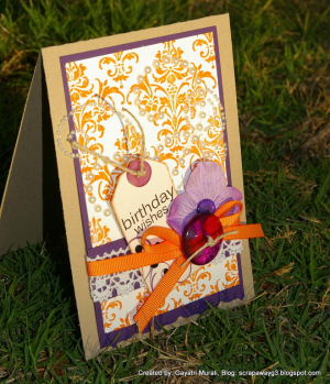Melissa's photo challenge card