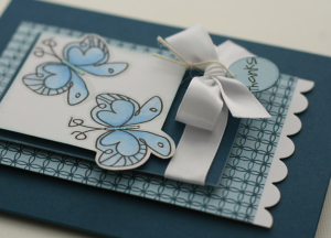 Doodle Butterfly Thanks detail