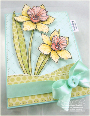 Happy Birthday Daffodils detail