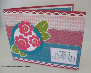 Bloomin Button Bits Birthday card!