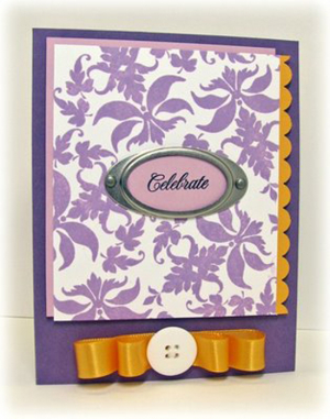 PLum Damask