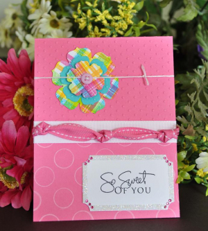 plaid flower so sweet