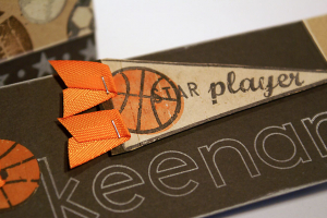 Keenan's Birthday Card & Tag - detail