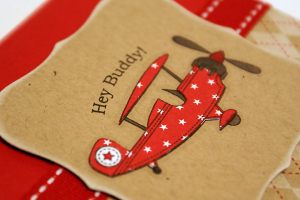 Hey Buddy Plane Card - detail