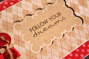 Framed Argyle Card - detail