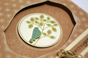 Bird Sympathy Card - detail