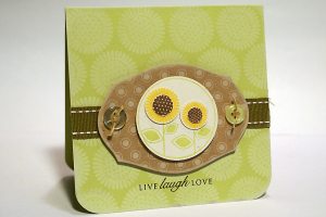 Live Laugh Love Sunflower Card