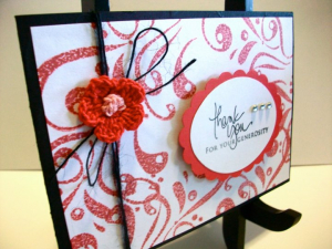 Signature Greetings, black and red