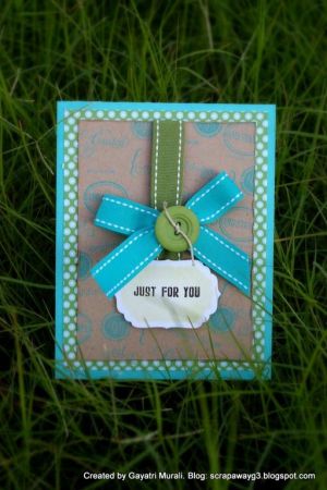 Just for you card