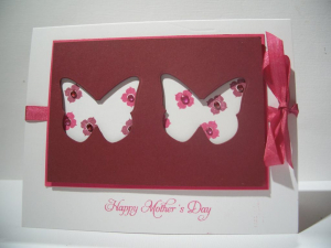 Happy mother's day cut out butterflies