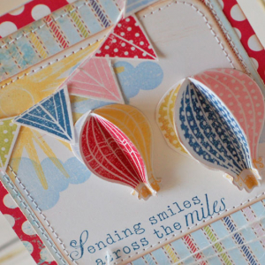 Sending Smiles Card - detail