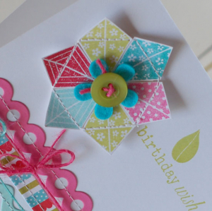 Birthday Wishes Card - detail