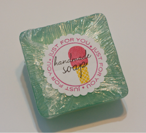 Ice Cream eraser Soap Back
