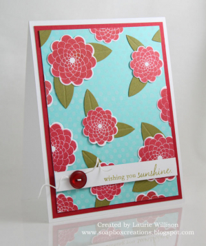 Wishing you Sunshine-
Homemade Beautiful Blooms Paper