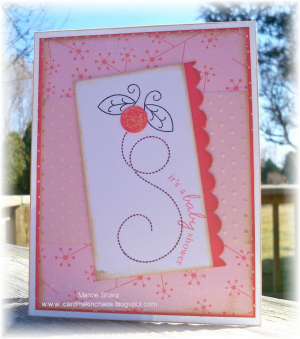 Baby girl shower invitation