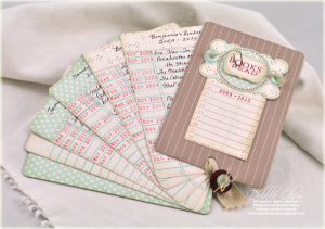 Debbie Olson - Mini Scrapbook Series: Library Ledger