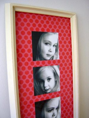 polka dot frame detail