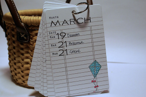 Birthday & Anniversary Calendar - March
