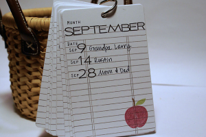 Birthday & Anniversary Calendar - September