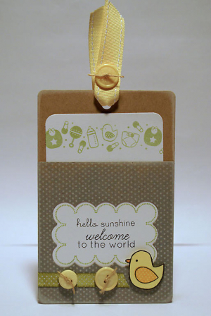 Baby Duck Welcome Pocket Card