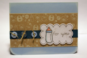 For You Baby Bottle Card