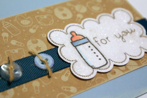 For You Baby Bottle Card - detail