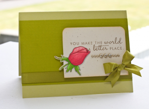 Better World Rose bud