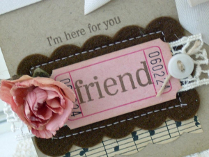 Here for You Friend card