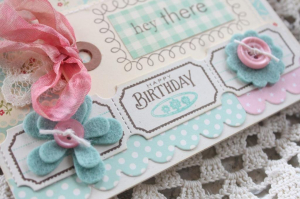 Hey There Birthday Card Closeup