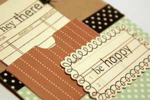 Hey There, Be Happy Card - detail